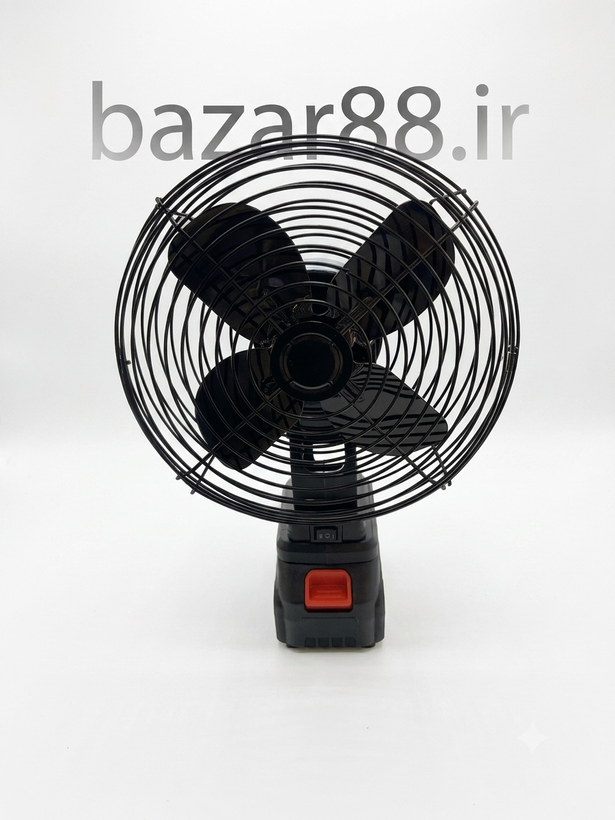 پنکه شارژی گیرهای Lithium Electric Fan با باتری لیتیومی و دو حالت تنظیم سرعت